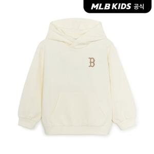 [MLB키즈 공식] 25FW 베이직 스몰로고 후드 BOS (Cream) 7AHDB0154-43CRS
