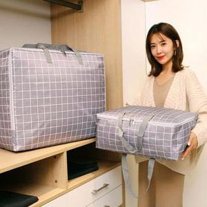 ABM 옥스포드 이불가방정리함 그레이체크