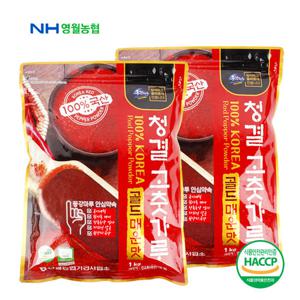 25년산 [영월농협] 동강마루 청결 고춧가루 1kgx2봉/매운맛