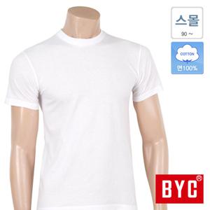 BYC 남자반팔런닝 특수편직 고급 베이직 흰 나시 런닝구