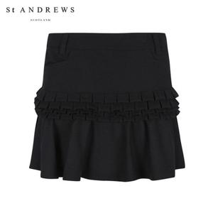 [세인트앤드류스] 여성 프릴 티어드 큐롯 스커트 821A3PC362_BK