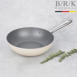 [비알케이(생활)]에볼루션 풀 인덕션 WOK/궁중팬 24cm (밀크)