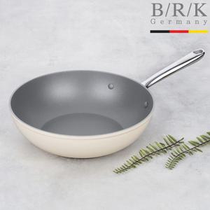 [비알케이(생활)]에볼루션 풀 인덕션 WOK/궁중팬 30cm (밀크)