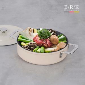 [비알케이(생활)]에볼루션 풀 인덕션 전골냄비 24cm (밀크)