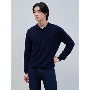 [빈폴멘] [빈폴멘] 울 캐시미어 혼방 칼라넥 니트  네이비 (BC4851C07R) (BC4851C07R)
