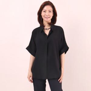 [아이우먼]빅사이즈깔끔블라우스 5181L408 롤업루즈블라우스 WW