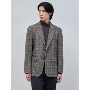 [빈폴멘] [빈폴멘] 코튼 혼방 브러쉬 체크 재킷  베이지 (BC4811C05A) (BC4811C05A)