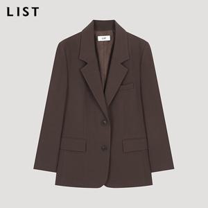 [리스트] 포멀 싱글 투버튼 자켓_TWWJKO70050_BR