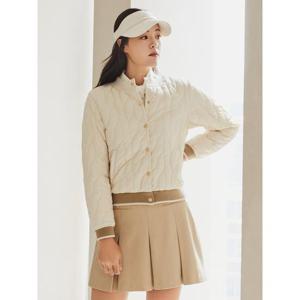 빈폴골프 여성 커브 퀼팅 패딩 아우터  아이보리 BJ4938A100