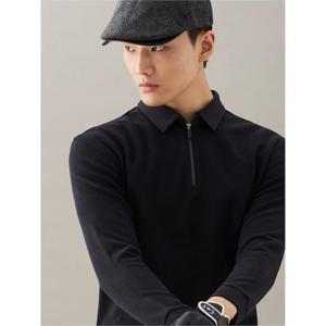 빈폴골프 남성 조직감 칼라 티셔츠  블랙 BJ4941B125