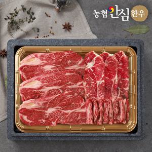 [농협안심한우] 1등급 한우 구이채반 선물세트 900g (등+채+특)