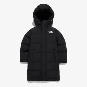 NJ1DQ63S 블랙 익스플로링 하이브리드 다운 코트