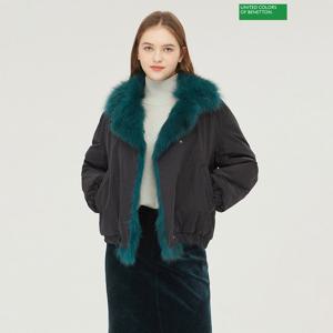 [베네통] 폭스 퍼 구스 패딩 BAPDA5461_DN