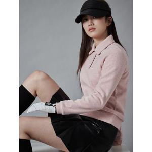 빈폴골프 여성 원포인트 블루종핏 티셔츠  핑크 BJ4X41A15X