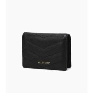 [JILLSTUART ACC][모마퀼팅]블랙 퀼팅 소가죽 반지갑 JAWA5E870BK