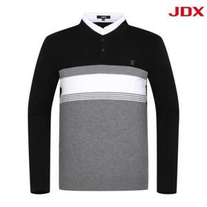 JDX 세이브존07 남성 레이어드셔츠 니트 X2SPW1341BK