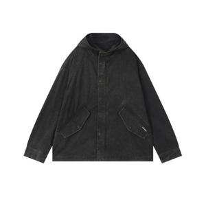[버커루]남자C/N 가먼트다잉 후드 야상 숏 점퍼(B251JP105P)