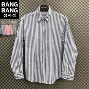 뱅뱅 HC04 여성봄여름 줄무늬 순면 얇은긴팔남방 NSL262