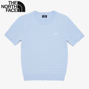 노스페이스 NT7AR30C 여성 홀리데이 반팔 스웨터 니트 KR