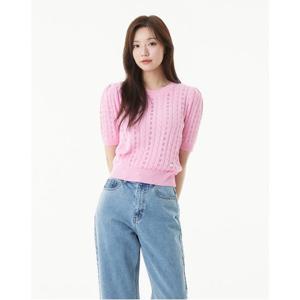 플라스틱아일랜드  (PR2KH401) 꽈배기 니트