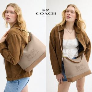 코치 COACH CAK92 여자 가방 말과 마차 로고 라지 Laurel 숄더 크로스백