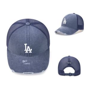 MLB 공용 베이직 워싱 메쉬캡 LA다저스 (3AMCB0153-07INS)