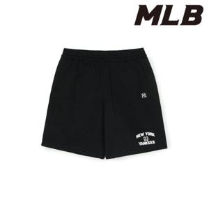 MLB (3ASPV0153-50BKS) 바시티 레터링 6부 반바지