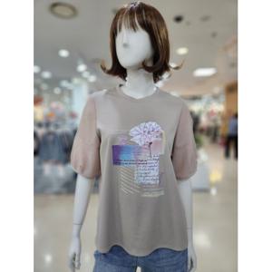 [아날도바시니]페미닌 소매 티셔츠 AY05TS42W