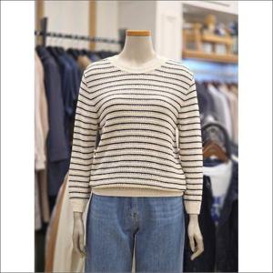 BCBG 세이브존02 릴리 스트라이프 풀오버 니트 B5B3K407