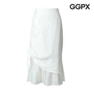 [지지피엑스]쉬폰 레이어드형 스트링 밴딩 스커트 (GP3SK018F)