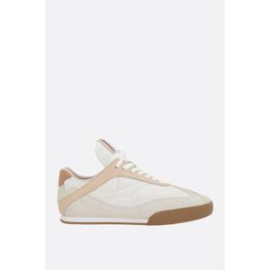 CHLOE Chloe Kick 스무스 가죽 및 스웨이드 스니커즈 CHC25U07ISL6H1