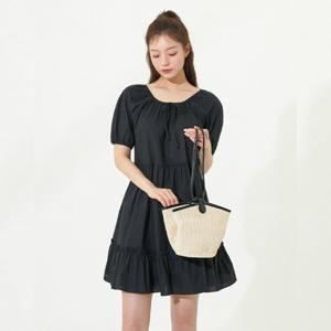 플라스틱아일랜드  셔링 퍼프 원피스 (PR2WO561)