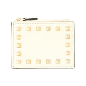 발렌티노 가라바니 여성 아이보리 ROCKSTUD 카드 지갑 6W2P0AI8VSH_I16