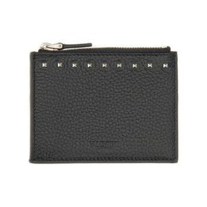 발렌티노 가라바니 남성 블랙 ROCKSTUD 동전 지갑 6Y2P0V19PDX_0NO