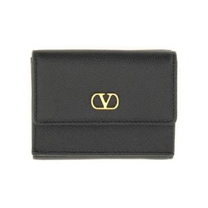 발렌티노 가라바니 여성 블랙 VLOGO SIGNATURE 중지갑 6W2P0AJ4SNP_0NO
