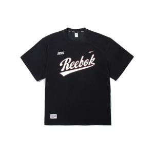 [리복]썸머 레터링 남여공용 저지 티셔츠 - 블랙 RETS5ER65_BK