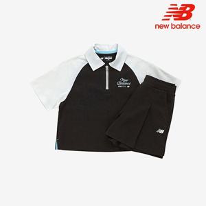 [뉴발란스] 키즈 소매배색 반팔셋업 NK9YFB205U-19 트레이닝