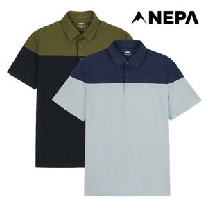 네파 남성 씨타 블럭 반팔 폴로티셔츠 7L35262
