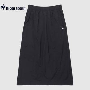 [르꼬끄]스트레치 경량 우븐 미디 스커트 QQ222OSK41 BLK