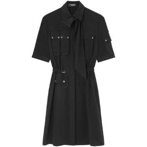 25 FW 베르사체 라울리 실크 카고 셔츠 드레스 10156691A04040 TP432392802