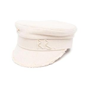 25 FW 루슬란바진스키 로고 자수 뉴스보이 모자 KPC035CBHRNSNR TP433403068