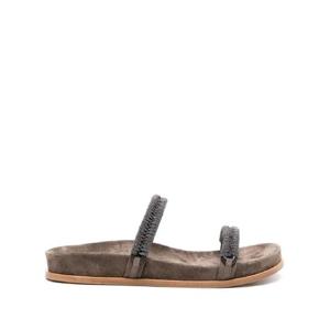 25 FW Brunello Cucinelli 비즈 스웨이드 샌들 MZSFC2627C8769 TP432388898