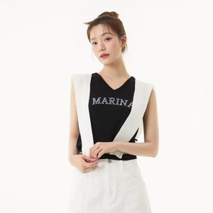 플라스틱아일랜드  (PR2KV661)  SET 숄+핀매색 자수 베스트
