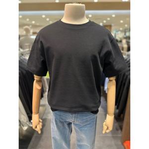 [리얼지오지아][25SS] 블랙 사카리바 조직 라운드 반팔 티셔츠 ADF2TR1903