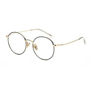 아트박스/루킹포유 LK77507 클래식 라운드 안경테_C5 GOLD BLACK