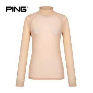 [핑](본사) [PING] 여성 메쉬 반목 긴팔 이너 티셔츠 121D2TI052