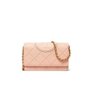 Tory Burch 플레밍 소프트 폴리싱 그레인 체인 지갑 158604 650 TP934422310