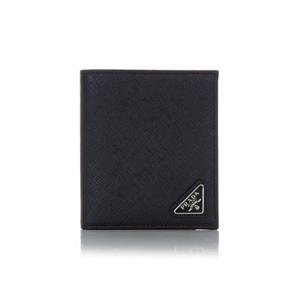 25FW 2MO004 QHH F0002 프라다 사피아노 삼각로고 반지갑