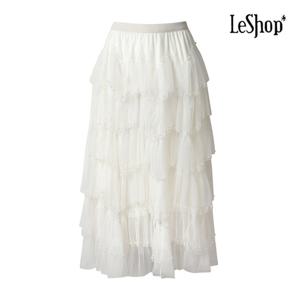 [르샵]진주 물결 롱 스커트 (BP4SK020A)