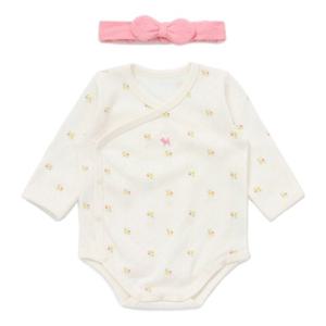 [블루독베이비8] FW25 플라워세트바디슈트 HJ (45A7004006) (BLUEDOG BABY 유아 출산 백일 선물 도트 강아